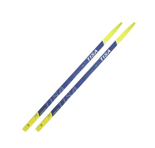 Беговые лыжи Tisa Sport Step Junior N91121V степ синий/желтый, 130 см