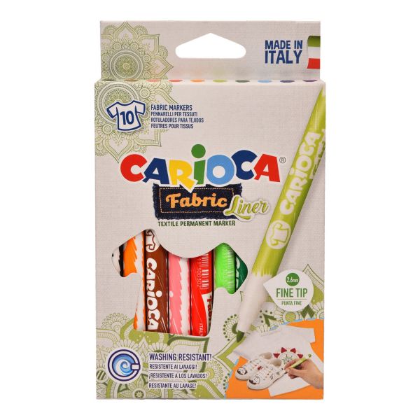 Фломастеры Carioca Fabric Liner