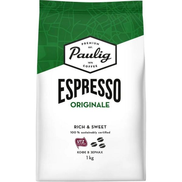 Кофе зерновой Paulig Espresso Originale обжарка темная 1 шт 1 кг (16727)