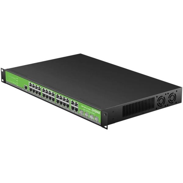 Коммутатор Digma DSP724G-4C-R300 28x1000 Мбит/сек, управляемый
