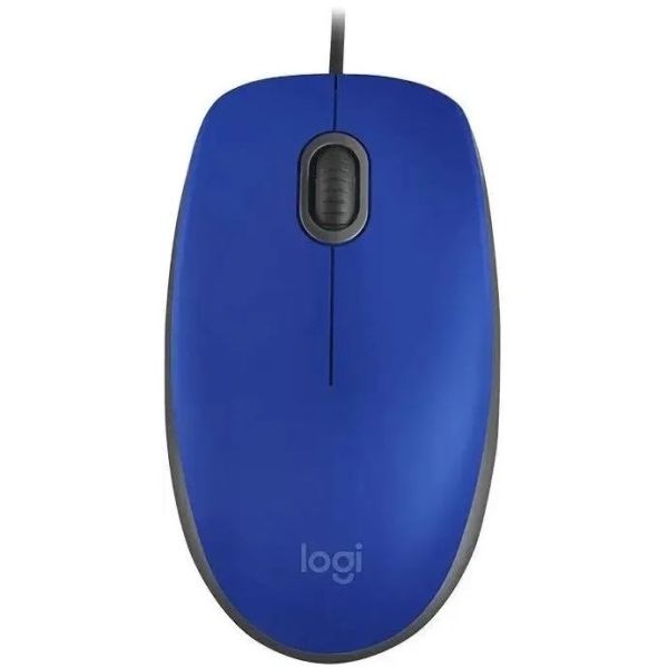 Мышь Logitech M110 Silent оптическая, проводная, USB 2.0, синий [910-005500]