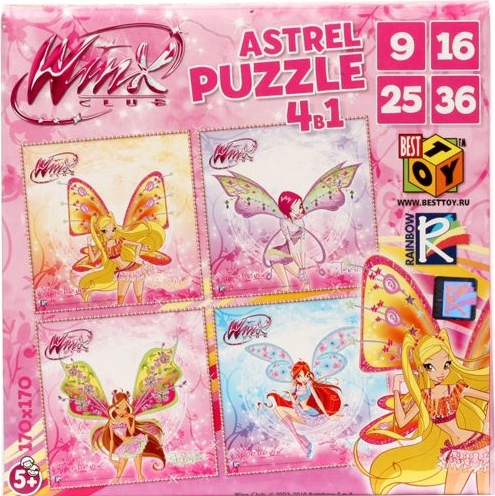 Настольная игра Astrel Games 8447 WINX 4в1