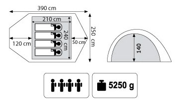 Палатка Tramp LAIR 4 FG
