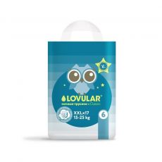 Подгузники-трусики Lovular Classic Night XXL размер XXL, 15 - 25 кг, 17 шт.