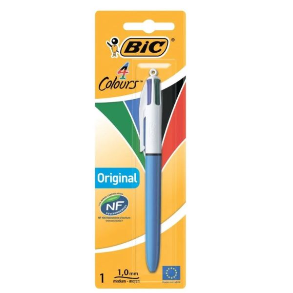 Шариковая ручка BIC 4 Colours ассорти,синий